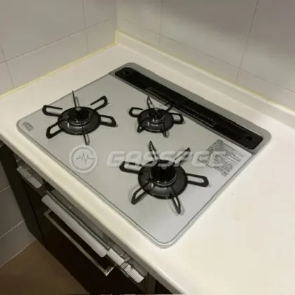 施工後のビルトインガスコンロ（パロマ PD-509WS-60CV）
