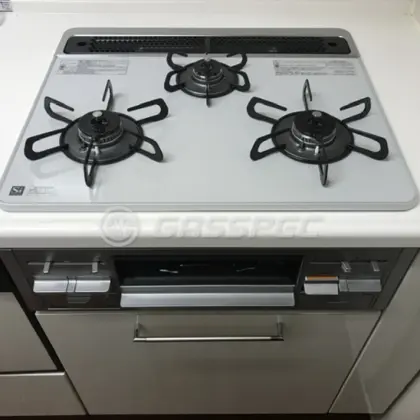 施工後のビルトインガスコンロ（パロマ PD-509WS-60CV）