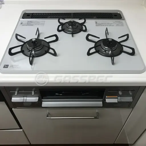 交換後のビルトインガスコンロ（パロマ PD-509WS-60CV）