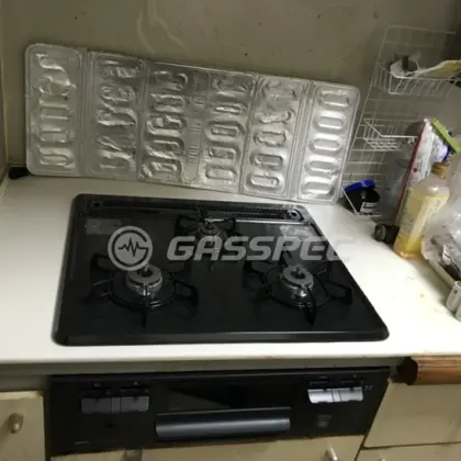 施工後のビルトインガスコンロ（ノーリツ N3GT2RVQ1）