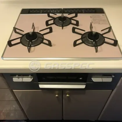 施工後のビルトインガスコンロ（リンナイ RS31W35P43DGAVW）