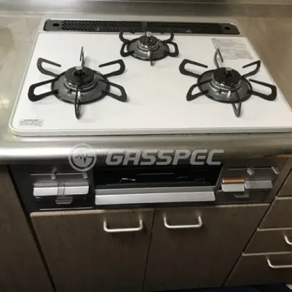 施工後のビルトインガスコンロ（パロマ PD-509WS-60CV）