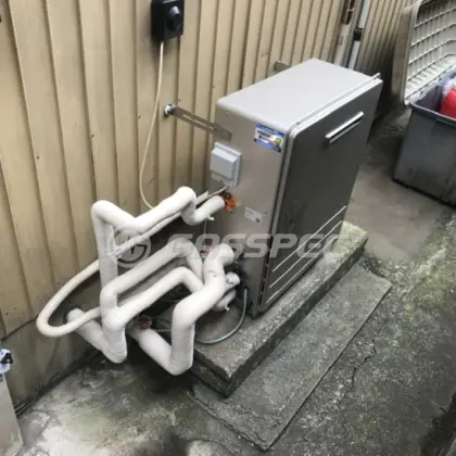 施工後の給湯器（パロマ FH-1613FAR）