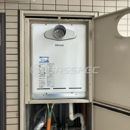 施工後の給湯器（リンナイ RUF-A2005SAT-L(C)）