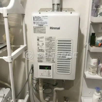施工後の給湯器（リンナイ RUX-V1615SWFA(B)-E）