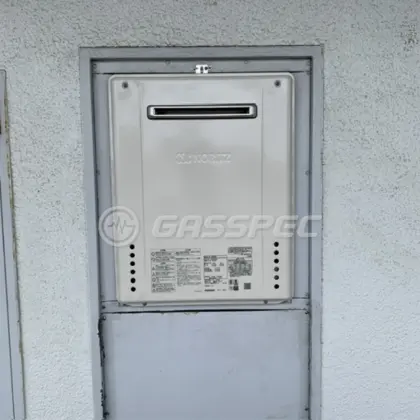施工後の給湯器（ノーリツ GT-1670SAW BL）