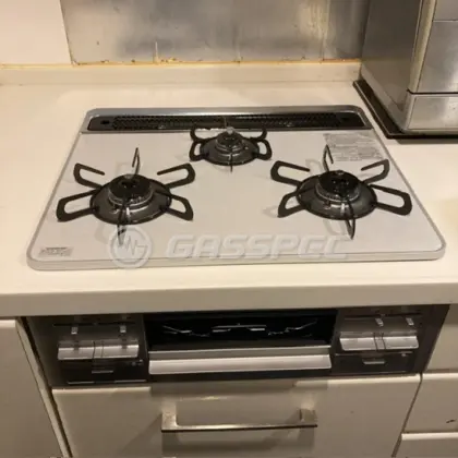 施工後のビルトインガスコンロ（パロマ PD-509WS-60CV）