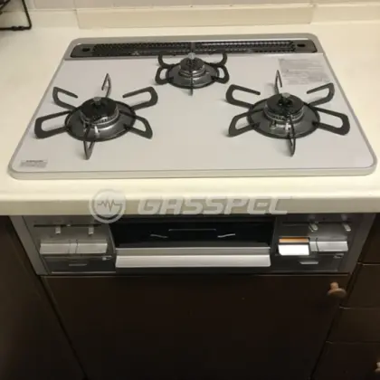 施工後のビルトインガスコンロ（パロマ PD-509WS-60CV）