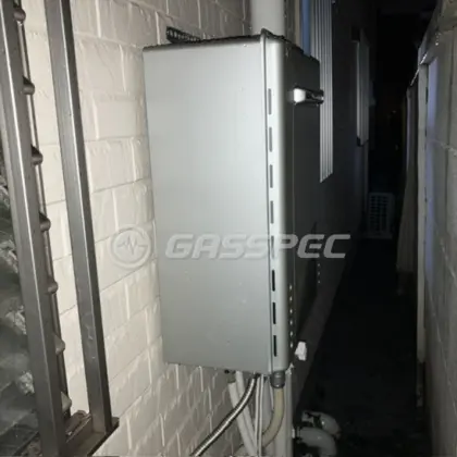 施工後の給湯器（ノーリツ GT-C2472SAW BL）