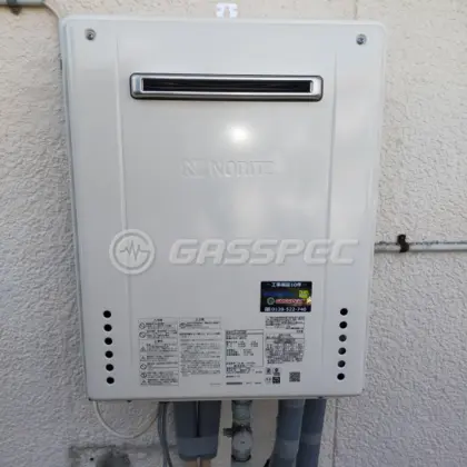 施工後の給湯器（ノーリツ GT-2470SAW BL）