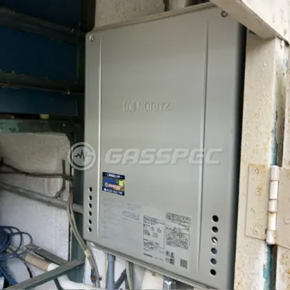 施工後の給湯器（ノーリツ GT-C1672SAW-H BL）