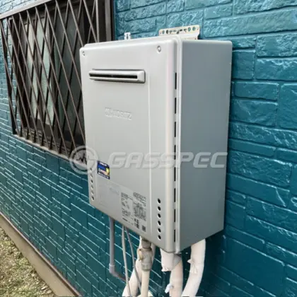 施工後の給湯器（ノーリツ GT-C2072SAW BL）