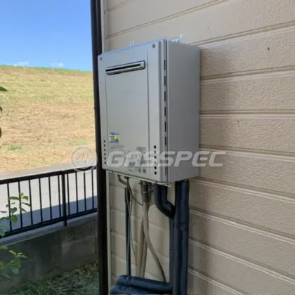 施工後の給湯器（ノーリツ GT-C2072SAW BL）
