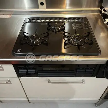 施工後のビルトインガスコンロ（パロマ PD-N36）