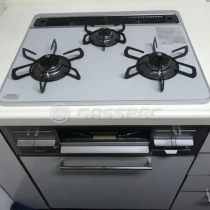施工後のビルトインガスコンロ（パロマ PD-509WS-60CV）