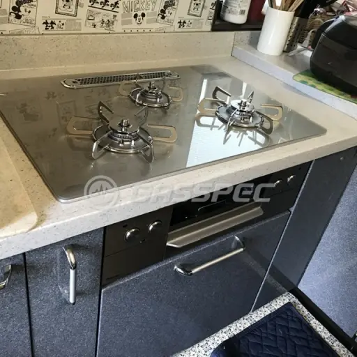 交換後のビルトインガスコンロ（パロマ PD-893WT-U75GH）