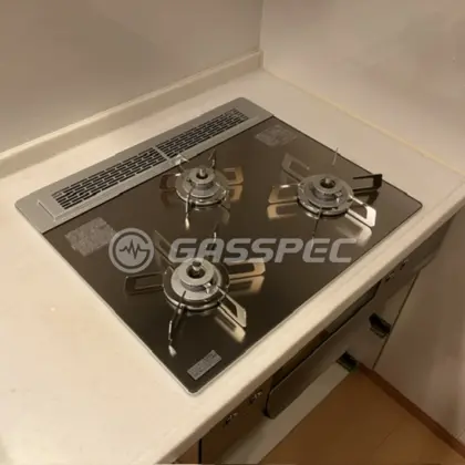施工後のビルトインガスコンロ（ノーリツ N3WU3PWASKSTESC）