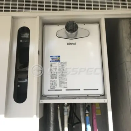 施工後の給湯器（リンナイ RUF-A2405SAT-L(C)）