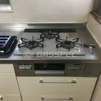 施工後のビルトインガスコンロ（リンナイ RS31W35T2DGAVW）