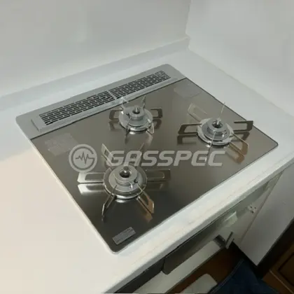 施工後のビルトインガスコンロ（ノーリツ N3WU3PWASKSTESC）