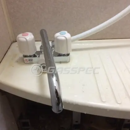 施工後の水栓・蛇口（KVK KF12E）