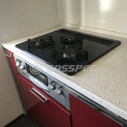 施工前のビルトインガスコンロ（DG32D1NR）