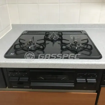 施工後のビルトインガスコンロ（パロマ PD-N36）