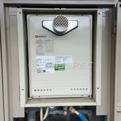 施工後の給湯器（ノーリツ GT-2450SAWX-T-2 BL）