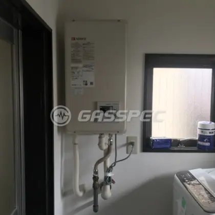 施工後の給湯器（ノーリツ GQ-1637WS-FFB BL）