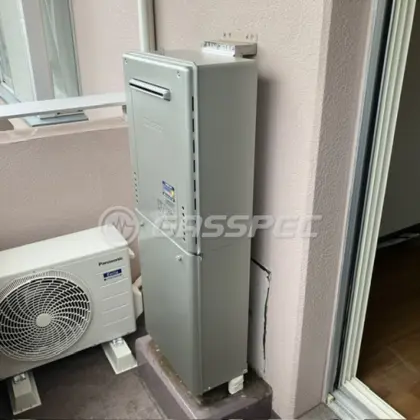 施工後の給湯器（ノーリツ GT-C1672AW BL）