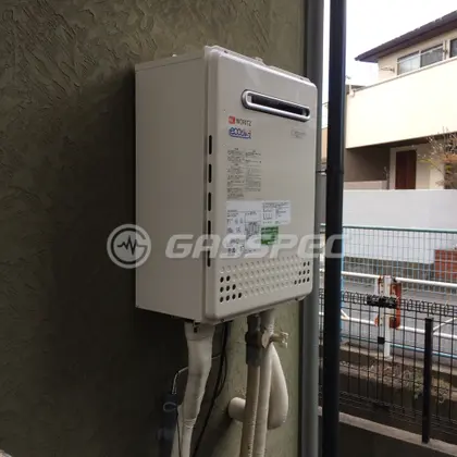 施工後の給湯器（ノーリツ GT-C2052SAWX-2 BL）