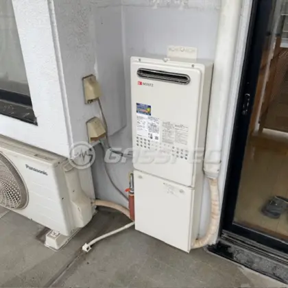 施工後の給湯器（ノーリツ GQ-2427AWX-DX BL）