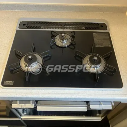 施工後のビルトインガスコンロ（パロマ PD-509WS-60CK）