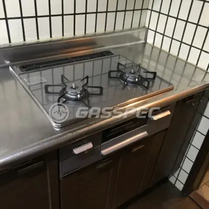 施工後のビルトインガスコンロ（ノーリツ N2WT8RWTNASI）