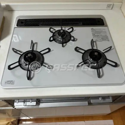 施工後のビルトインガスコンロ（パロマ PD-509WS-60CV）