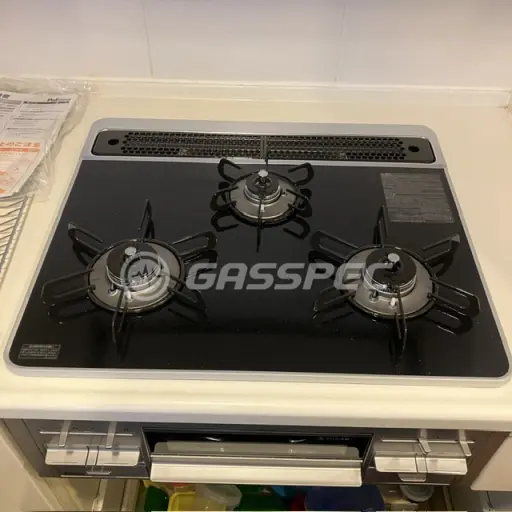 交換後のビルトインガスコンロ（パロマ PD-509WS-60CK）