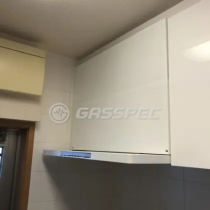 施工後のレンジフード（ノーリツ NFG9S21MWH）