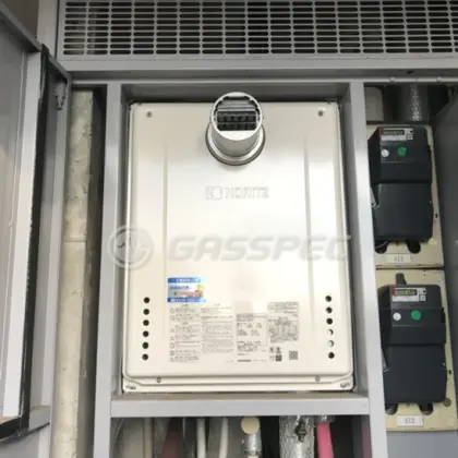 施工後の給湯器（ノーリツ GT-2470SAW-T BL）