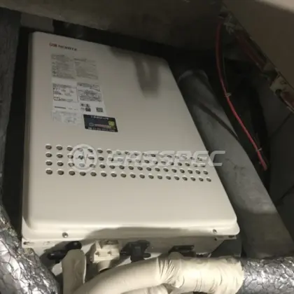 施工後の給湯器（ノーリツ GT-1651SAWX-FFA-2 BL）