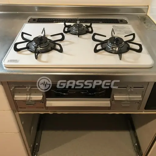 交換後のビルトインガスコンロ（パロマ PD-509WS-60CV）
