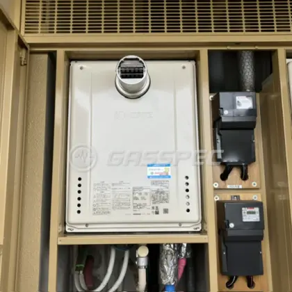 施工後の給湯器（ノーリツ GT-2470SAW-T BL）