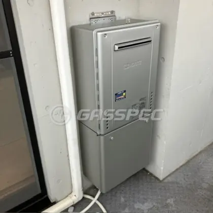 施工後の給湯器（ノーリツ GT-C2472AW BL）