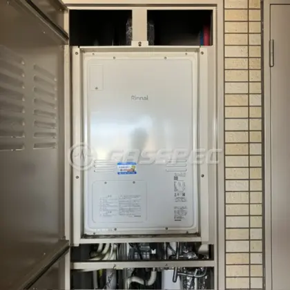 施工後の暖房熱源機（リンナイ RUFH-A2400SAU2-3(A)）