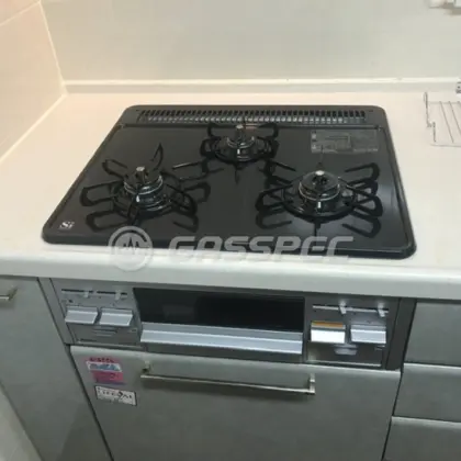 施工後のビルトインガスコンロ（パロマ PD-N36AS）