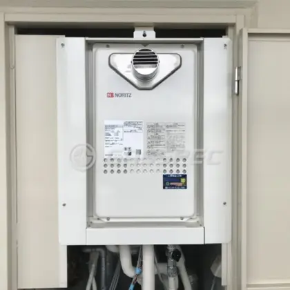 施工後の給湯器（ノーリツ GQ-2027AWX-T-DX BL）