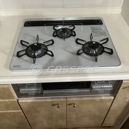 施工後のビルトインガスコンロ（パロマ PD-509WS-60CV）