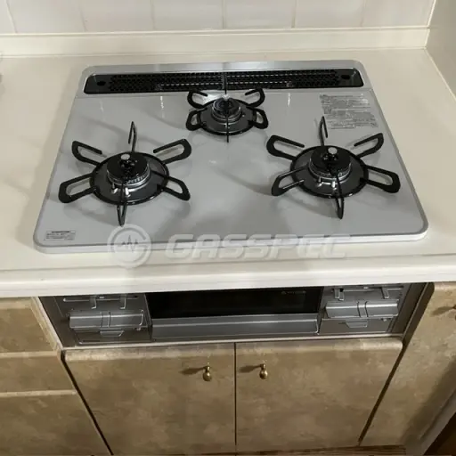 交換後のビルトインガスコンロ（パロマ PD-509WS-60CV）
