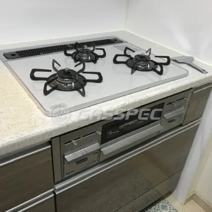 施工後のビルトインガスコンロ（パロマ PD-509WS-60CV）