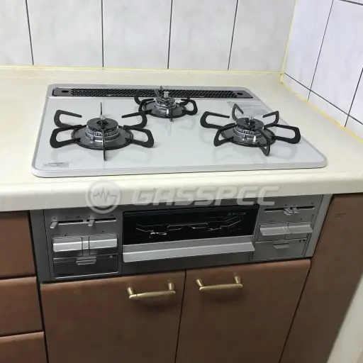 交換後のビルトインガスコンロ（パロマ PD-509WS-60CV）