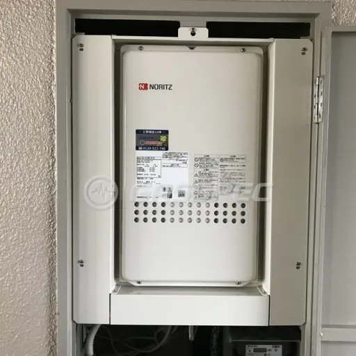 交換後の給湯器（ノーリツ GQ-1627AWX-TB-DX BL）